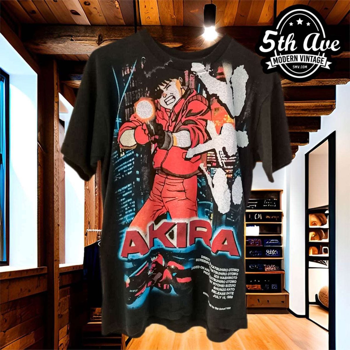 Neo Tokyo's Rebel: Shotaro Kaneda - Akira Anime t shirt - Vintage Band Shirts