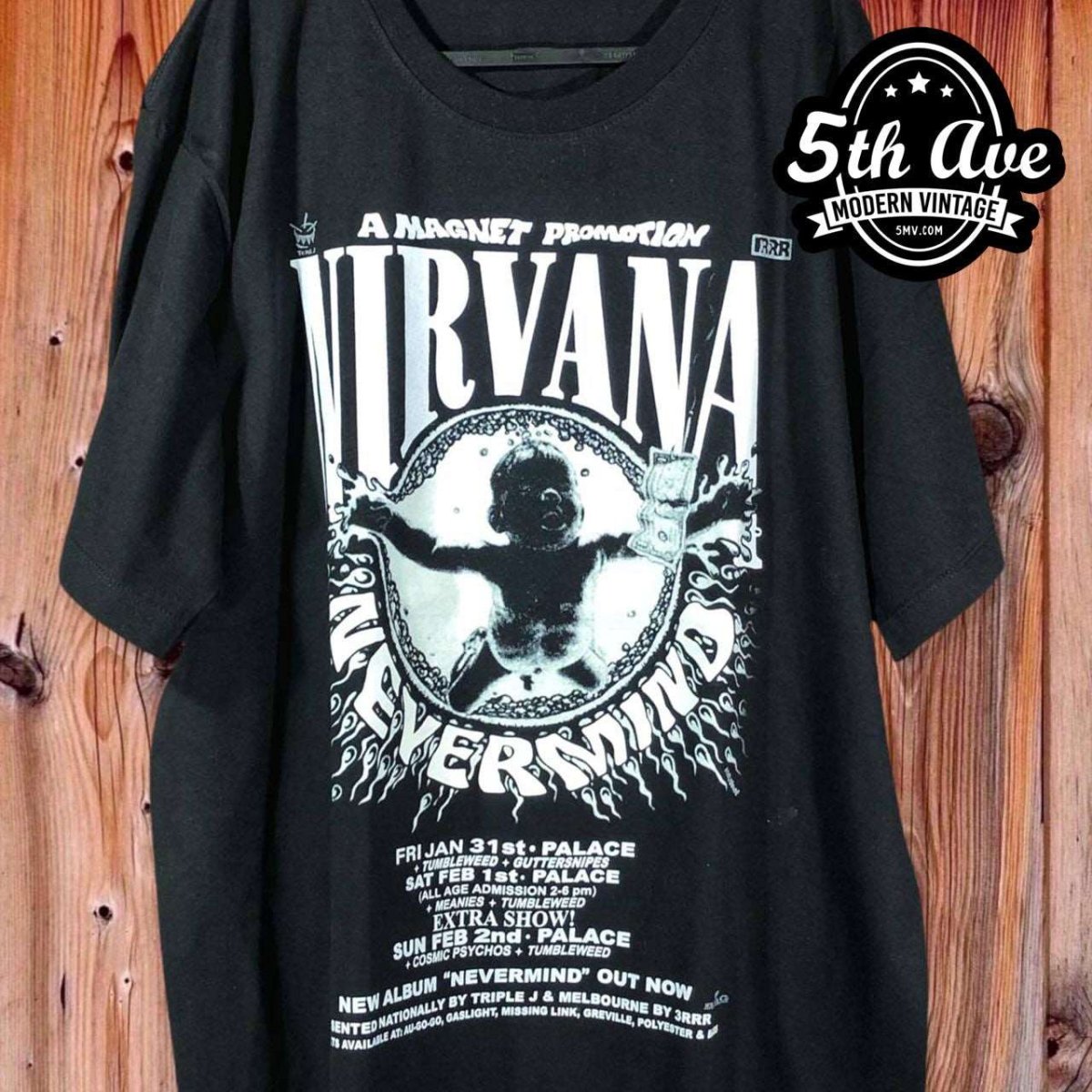 Nirvana Nevermind Glow In The Dark - New Vintage Band T shirt - Vintage Band Shirts