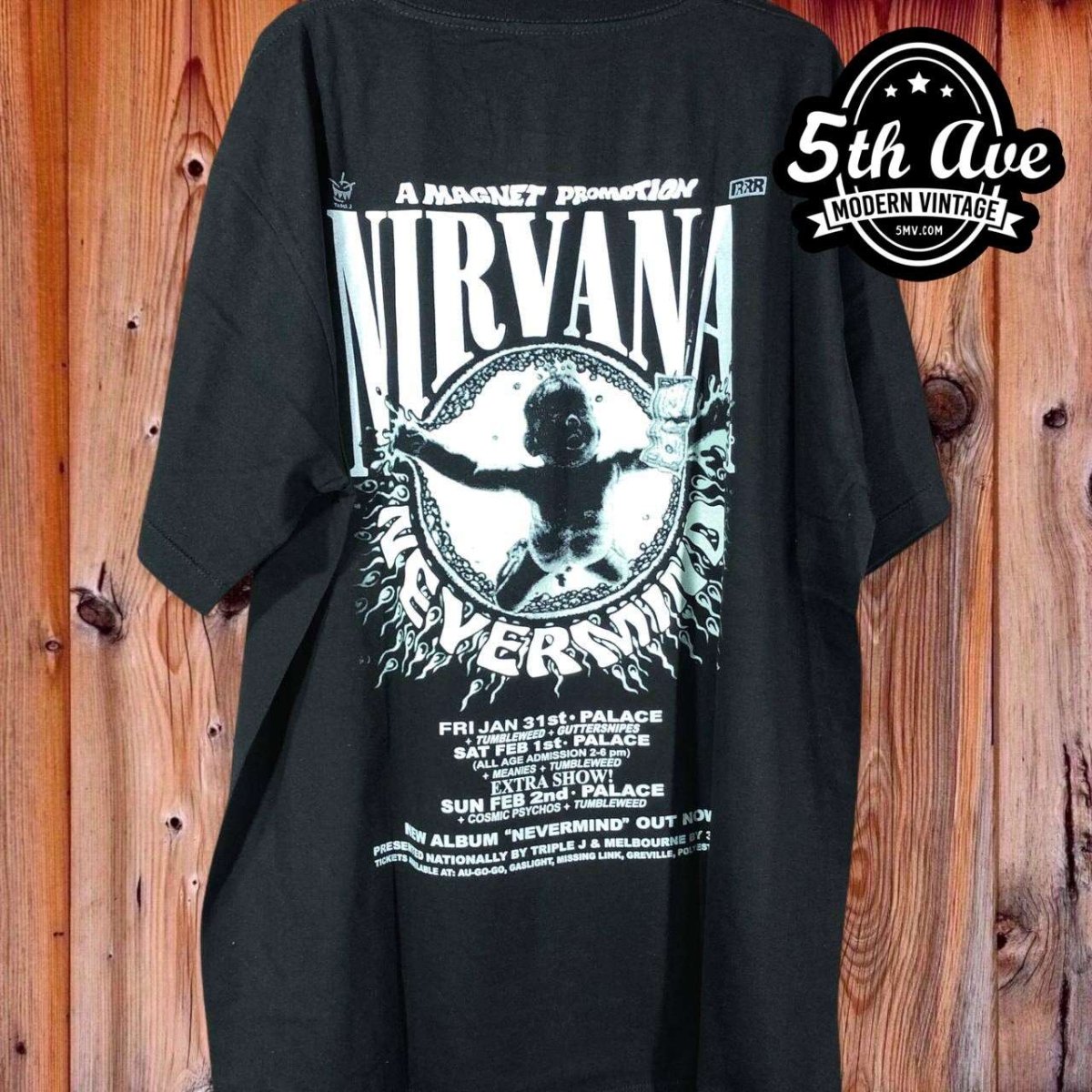 Nirvana Nevermind Glow In The Dark - New Vintage Band T shirt - Vintage Band Shirts