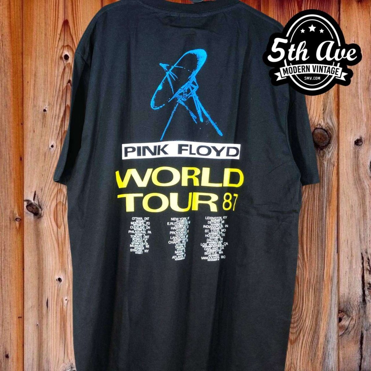 Pink Floyd World Tour 1987 - New Vintage Band T shirt - Vintage Band Shirts