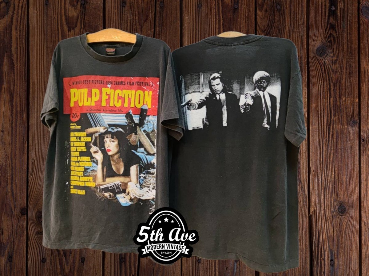 Pulp Fiction Vintage Movie Reprint T shirt - Vintage Band Shirts
