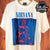 Pure Sliver: Nirvana White Single Stitch t shirt - Vintage Band Shirts