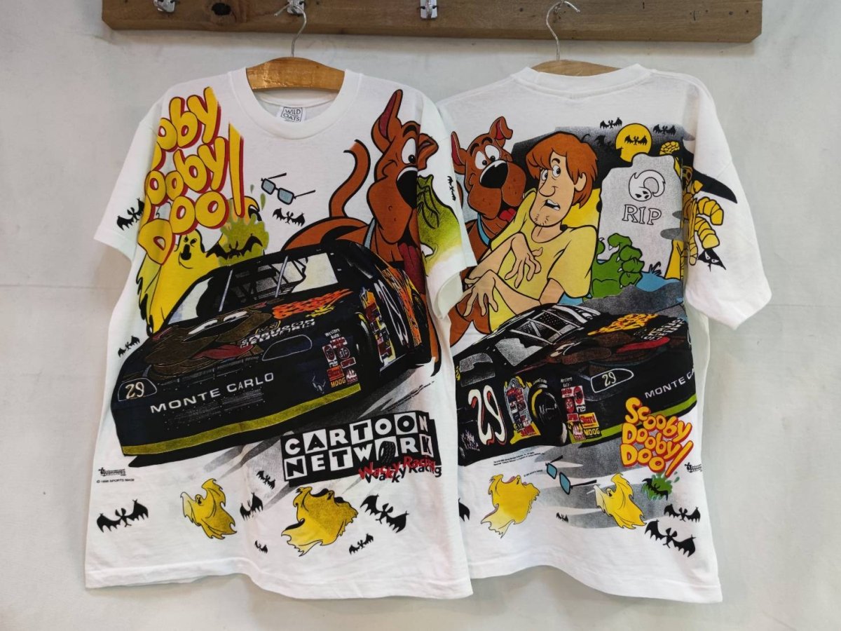 Scooby-Doo Cartoon Network NASCAR Wacky Racing Adventure T Shirt - Vintage Band Shirts