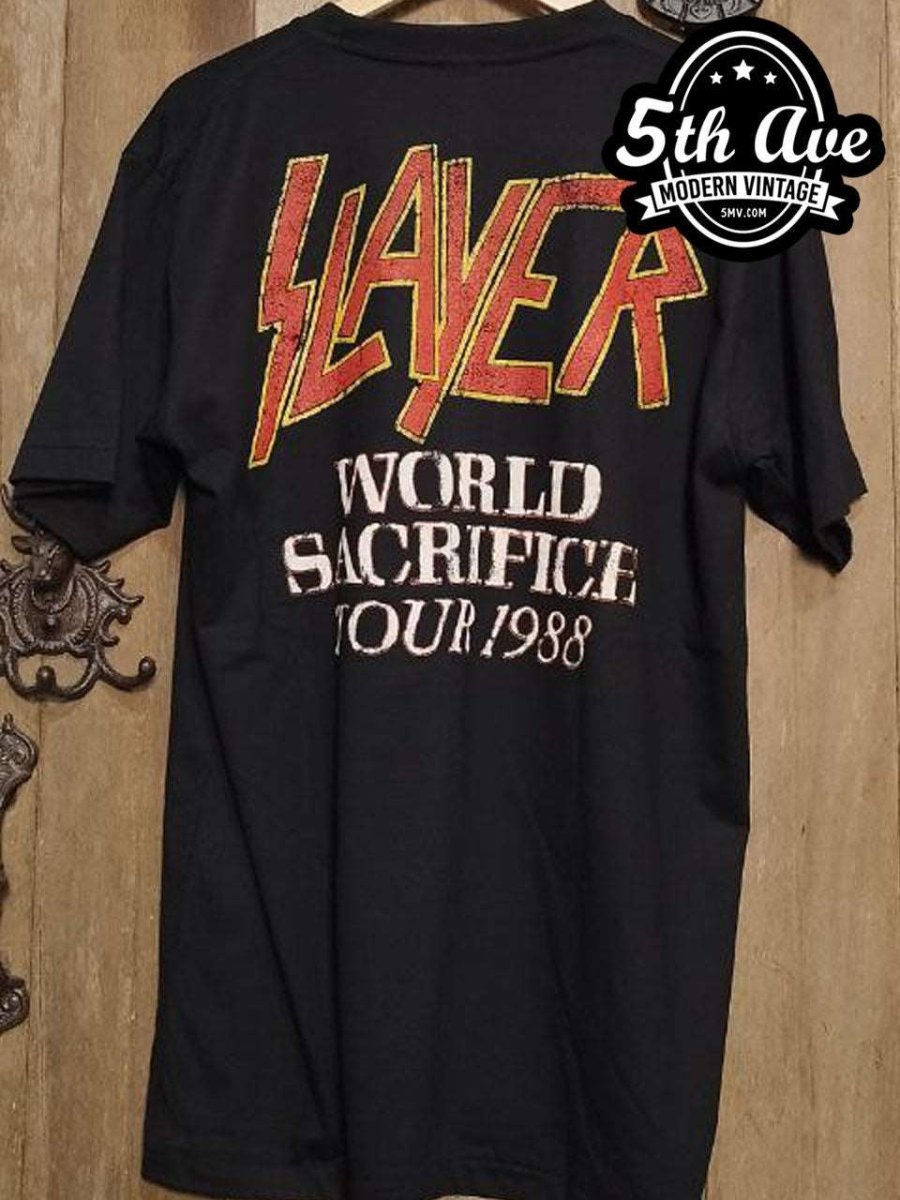 Slayer Root Of All Evil - New Vintage Band T shirt - Vintage Band Shirts