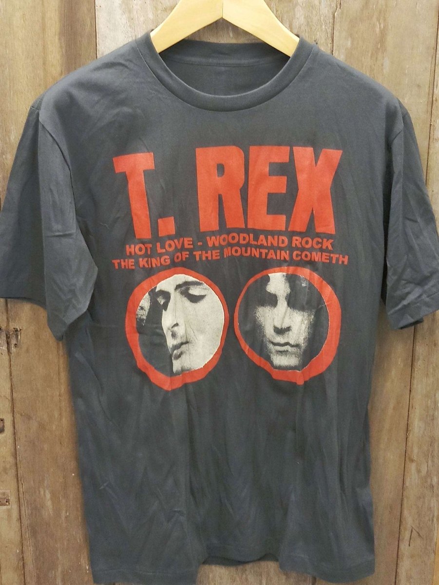 T. REX single stitched greyish slightly distressed T Shirt. - Vintage Band Shirts