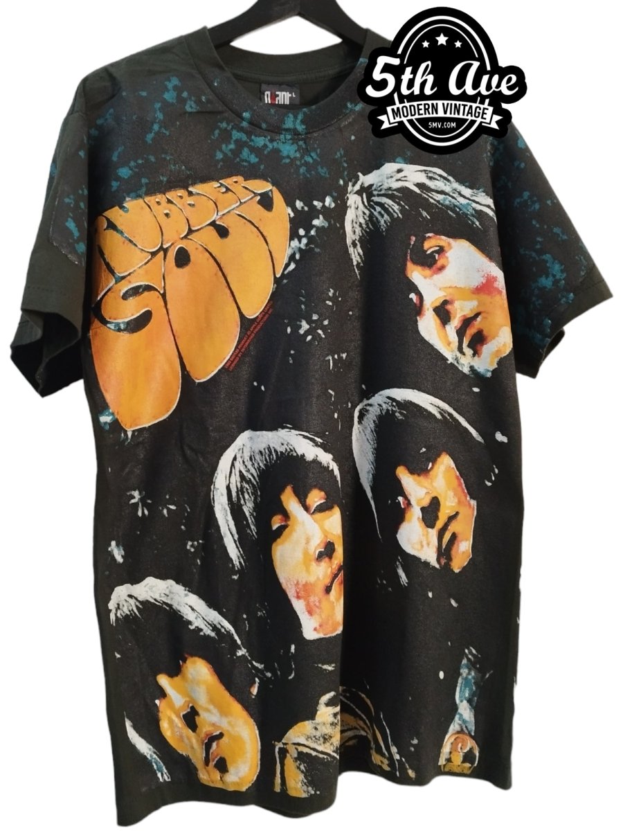 The Beatles Rubber Soul Overprint T Shirt - Vintage Band Shirts