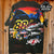 The Dark Knight on Wheels: Dale Jarrett NASCAR Batman Single Stitch t shirt - Vintage Band Shirts