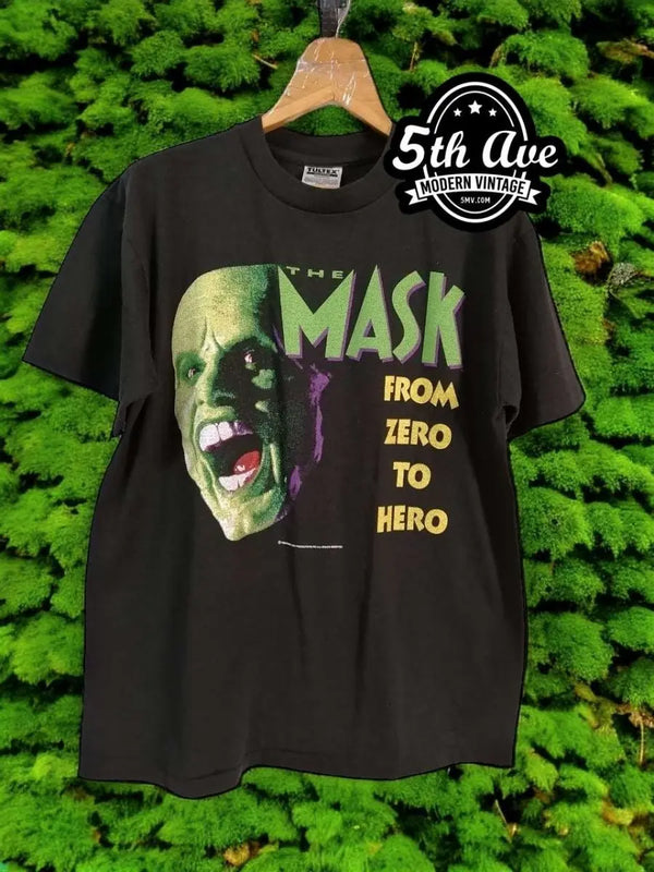90s The Mask tシャツ Vintage 90s The Mask Movie Promo T Shirt Smokin' Jim Carrey Size