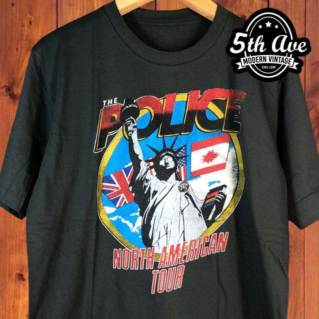The Police North American Tour 1983 - New Vintage Band T shirt - Vintage  Band Shirts