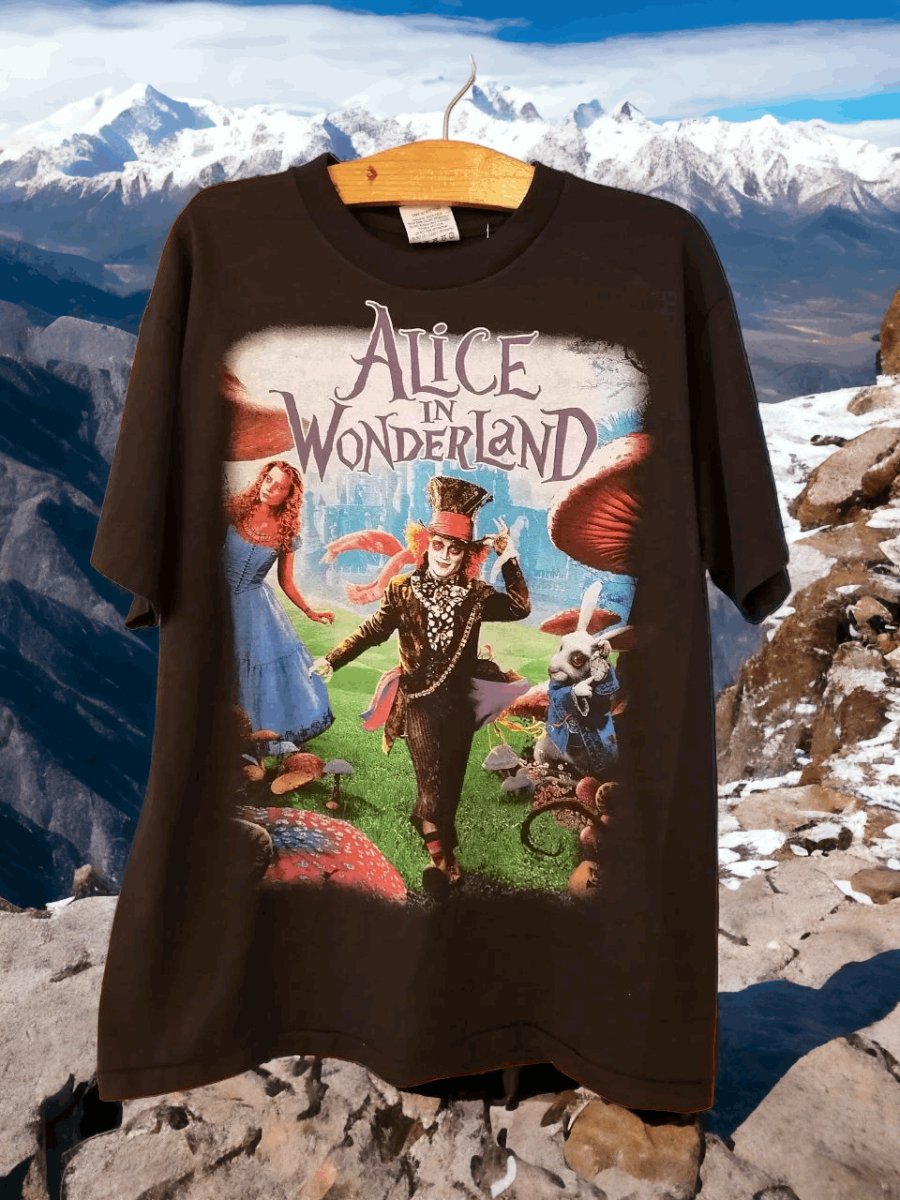 Through the Looking Glass: Mad Hatter and Alice Kingsleigh - Vintage Band Shirts