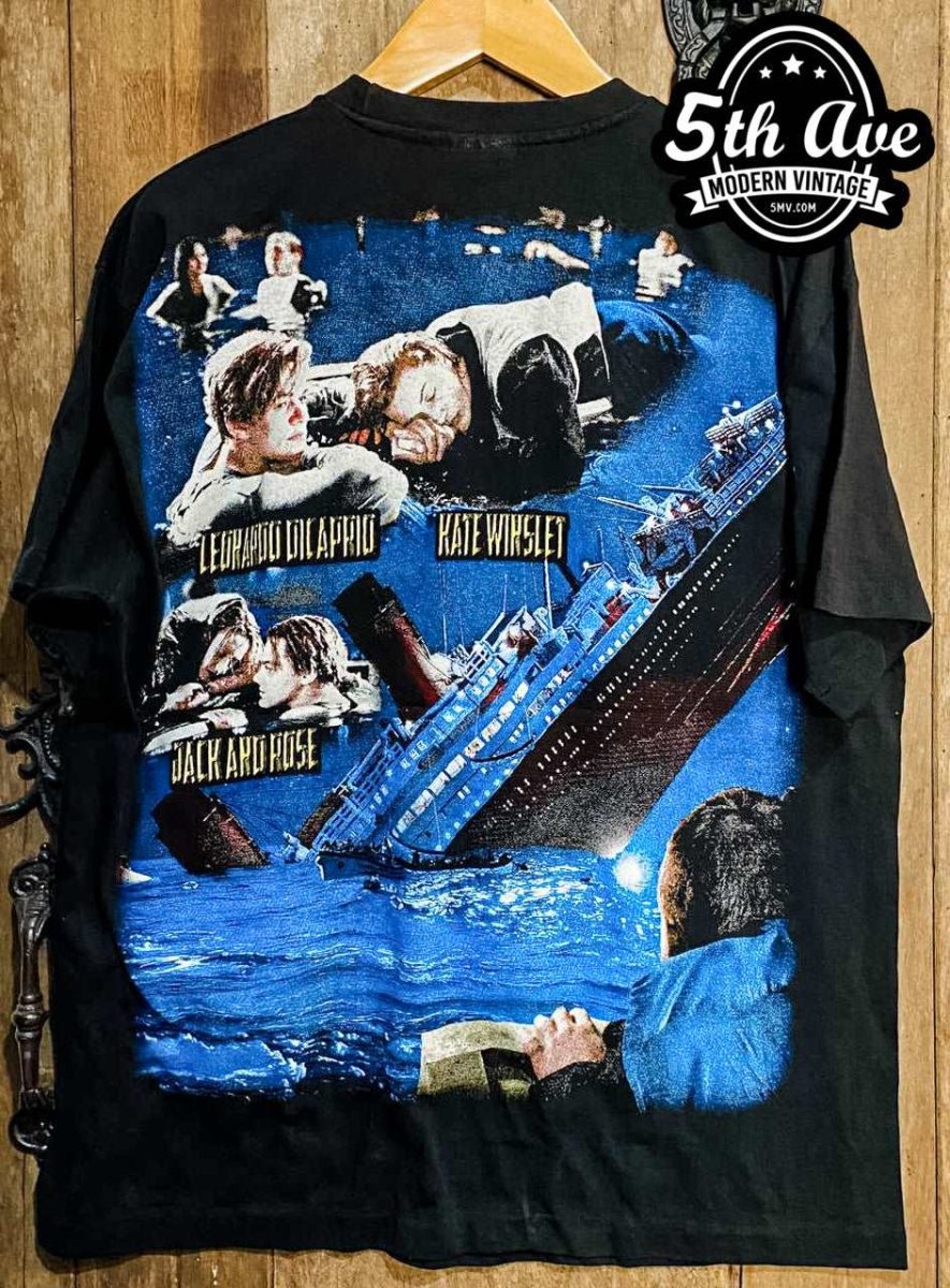 Titanic - AOP all over print New Vintage Movie T shirt - Vintage Band Shirts