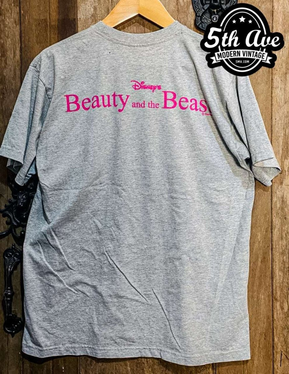 Walt Disney Beauty and the Beast - New Vintage Animation T shirt - Vintage Band Shirts